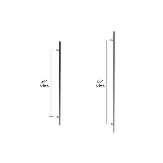 Back to Back, Round 72 inch Door Pull, PSS