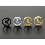 Concealed, Passage, Square Rosette, Spoke Knob, MW