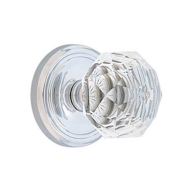 Concealed, Privacy, Regular Rosette, Diamond Crystal Knob, US10B