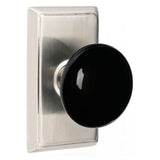 Concealed, Privacy, No.8 Rosette, Ebony Knob, US10B