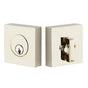 Emtek - Weiser Keyway, Square Deadbolt, Sgl, US14 - Polished Nickel