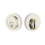 Emtek - Weiser Keyway, Modern Rnd Deadbolt, Sgl, US14 - Polished Nickel
