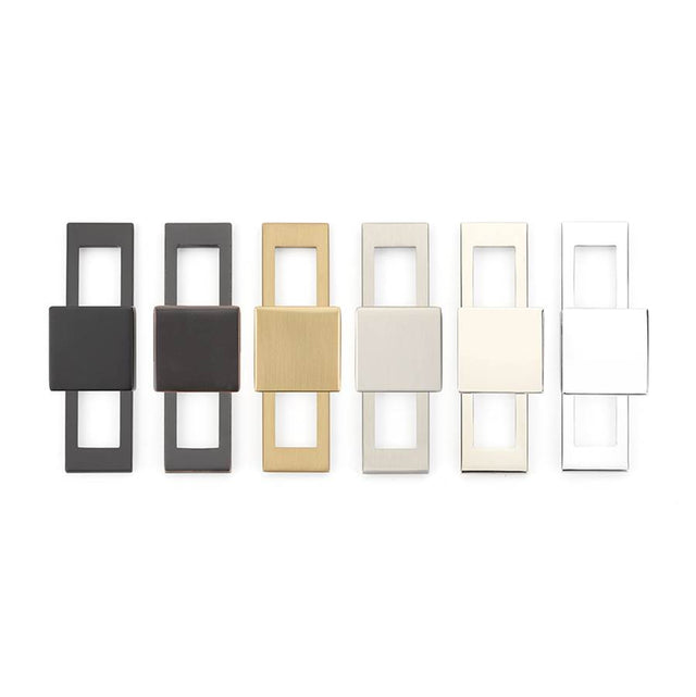 Emtek - Modern Backplate for cabinet pull, 5'' C-to-C, US19 - Flat Black