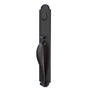 Emtek - Sgl Cyl, Greeley Tub Ent, Aurora Lever, RH, FB - Flat Black Bronze Patina