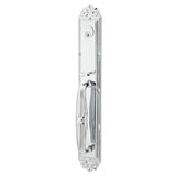 Emtek - Sgl Cyl, Imperial Tub Ent, Argos Lever, LH, US26 - Polished Chrome