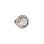 Emtek - Passage, Ribbon and Reed Rosette, Spencer Lever, LH, US3NL - Unlacquered Brass