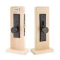 Emtek - LL Dummy, Artemis Mortise, Ribbon and Reed Knob, US3NL - Unlacquered Brass