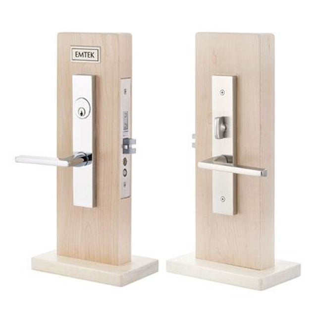 Emtek - LL Dummy, Brisbane Narrow Mortise, Octagon Knob, US4 - Satin Brass