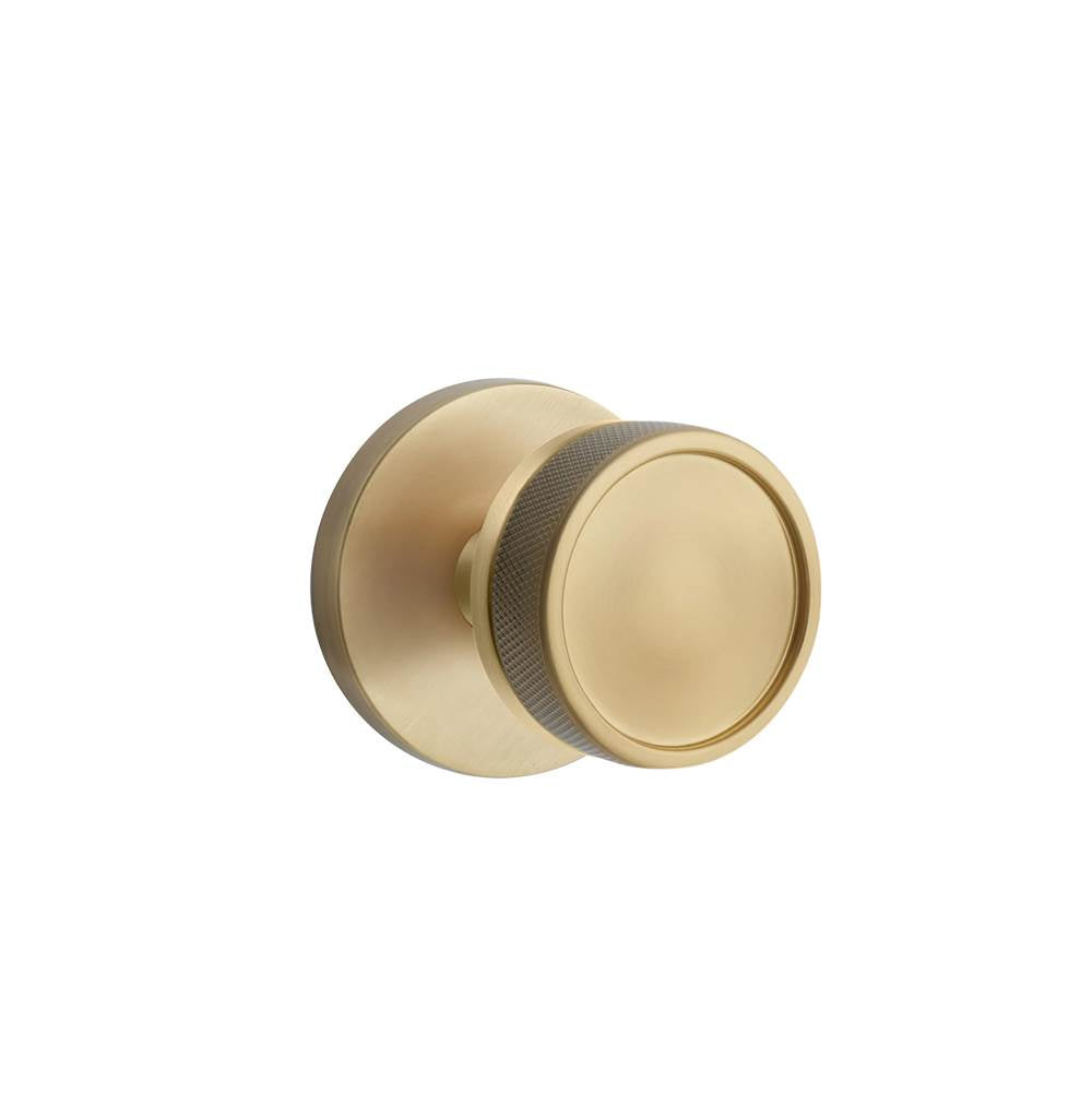 Emtek - Select Passage, Disk Rosette US7, Conical Stem US7, Knurled Knob US7 - French Antique