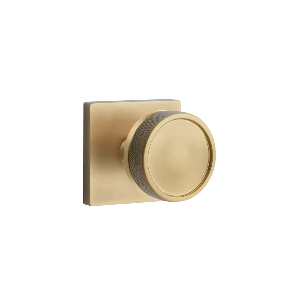 Emtek - Select Privacy, Square Rosette US7, Conical Stem US7, Knurled Knob US7 - French Antique