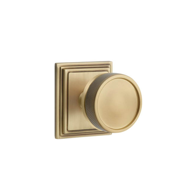 Emtek - Select Passage, Wilshire Rosette US7, Conical Stem US7, Knurled Knob US7 - French Antique