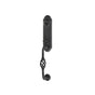 Emtek - Sgl Cyl, Monolithic with Lafayette Grip Tub Ent, Lafayette Lever, RH, FBS - Flat Black Steel