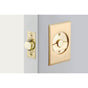 Emtek - Rectangular Tubular Pocket Door Privacy, US4 - Satin Brass