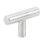 Emtek - Stainless Steel Bar Knob, 2'', SS - Brushed Stainless Steel