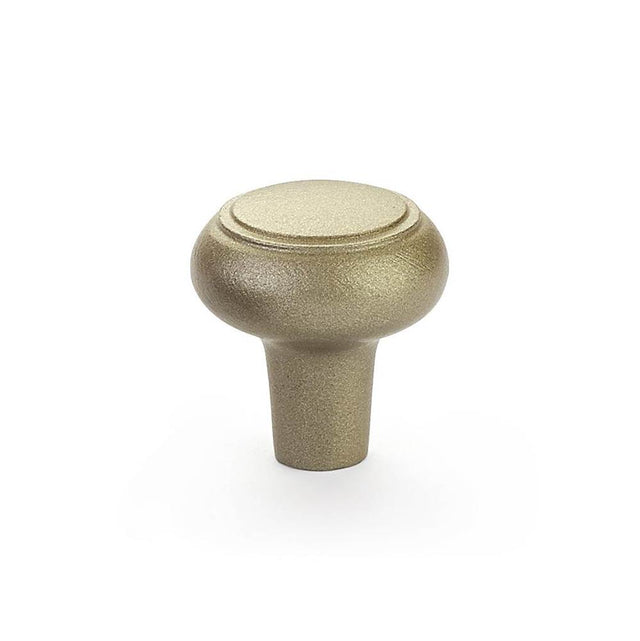 Emtek - Sandcast Bronze Barn Wardrobe Knob, 1-3/4'', TWB - Tumbled White Bronze
