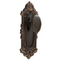 Emtek - Dummy Pair, Sideplate Locksets Victoria Non-Keyed 7-3/4, Old Town Clear Knob, US3NL - Unlacquered Brass