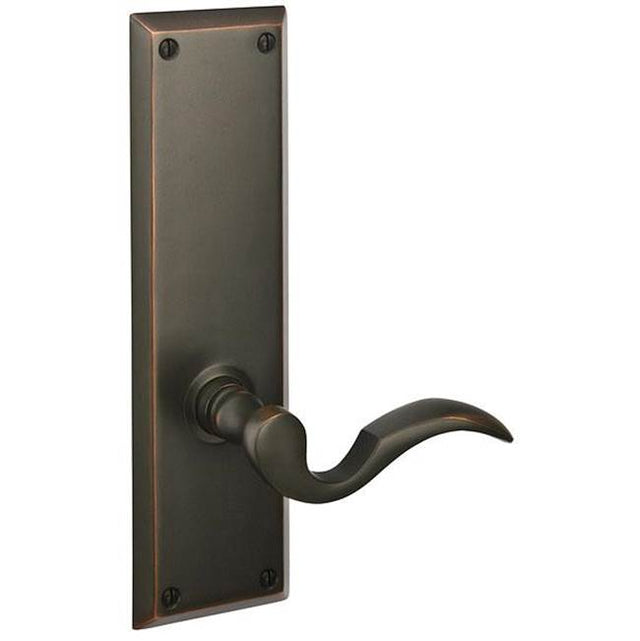 Emtek - Dummy Pair, Sideplate Locksets Quincy Non-Keyed 9, Providence Crystal Knob, US3NL - Unlacquered Brass