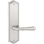 Emtek - Privacy, Sideplate Locksets Rope Non-Keyed 9-5/8, Freestone Square Knob, US3NL - Unlacquered Brass