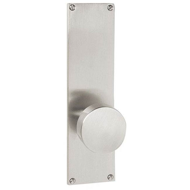 Emtek - Passage, Sideplate Locksets Modern Non-Keyed 9'', Waverly Knob, US3NL - Unlacquered Brass