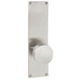Emtek - Passage, Sideplate Locksets Modern Non-Keyed 9'', Waverly Knob, US3NL - Unlacquered Brass