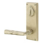Emtek - Passage Double Keyed, Sideplate Locksets Rectangular 3-5/8'' Center to Center Keyed, Durango Lever, LH, TWB - Tumbled White Bronze