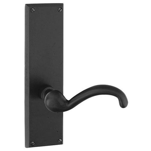 Emtek - Passage, Sideplate Locksets Rectangular Non-Keyed 8-7/8'', Durango Lever, TWB - Tumbled White Bronze