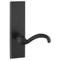 Emtek - Passage, Sideplate Locksets Rectangular Non-Keyed 8-7/8'', Durango Lever, TWB - Tumbled White Bronze