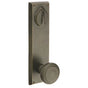 Emtek - Dummy Pair Keyed, Sideplate Locksets Rectangular 5-1/2'' Center to Center Keyed, Durango Lever, TWB - Tumbled White Bronze