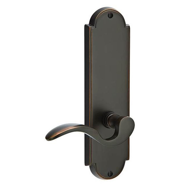 Emtek - Passage, Sideplate Locksets Delaware Non-Keyed 9, Windsor Crystal Knob, US3NL - Unlacquered Brass