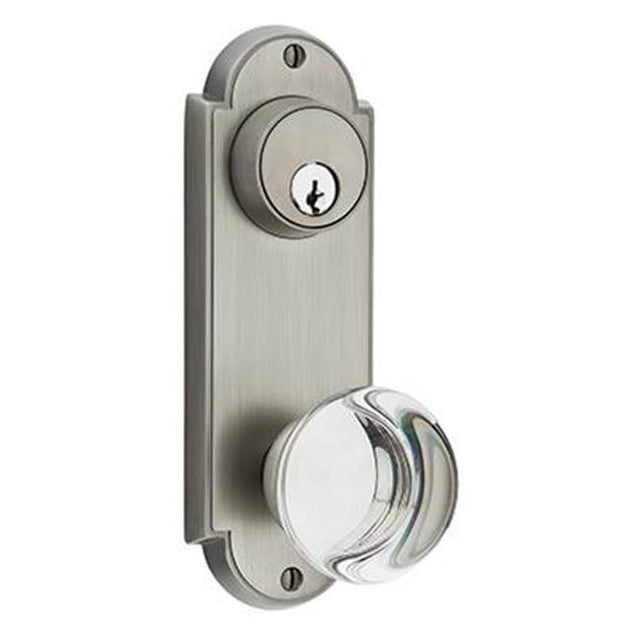 Emtek - Passage Single Keyed, Sideplate Locksets Delaware 3-5/8, Sion Lever, LH, US3NL - Unlacquered Brass