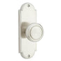 Emtek - Privacy, Sideplate Locksets Delaware Non-Keyed 7-1/8, Waverly Knob, US3NL - Unlacquered Brass
