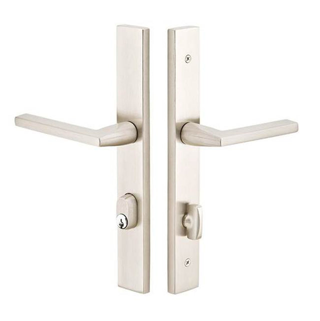Emtek - Entry KyOS, Stretto, 11'' Plt, Myles Lvr, LH, US4 - Satin Brass
