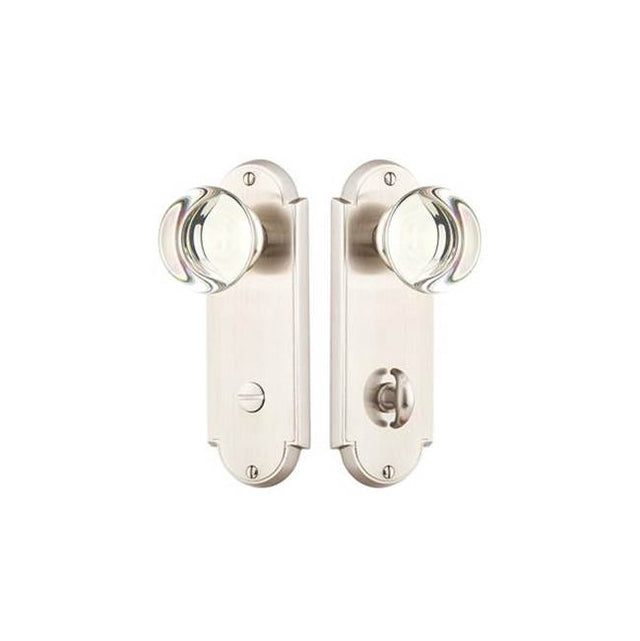 Emtek - Delaware Thumbturn, Freestone Lever, LH, US3NL - Unlacquered Brass