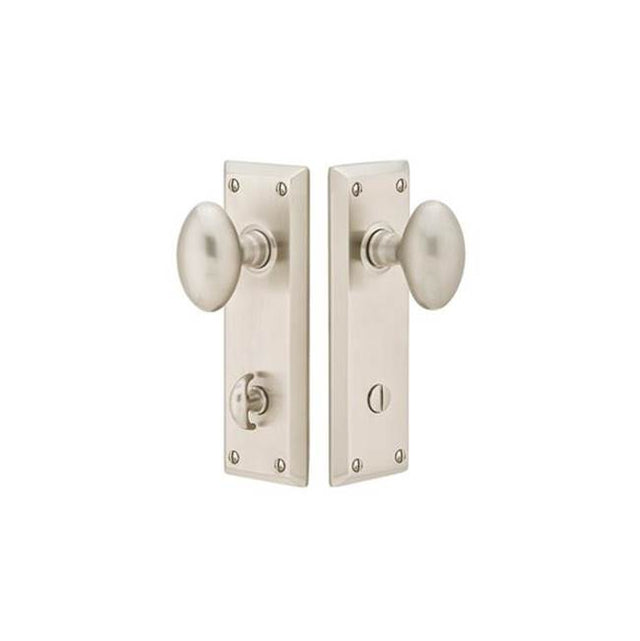 Emtek - Quincy Thumbturn, Dumont Lever, US3NL - Unlacquered Brass