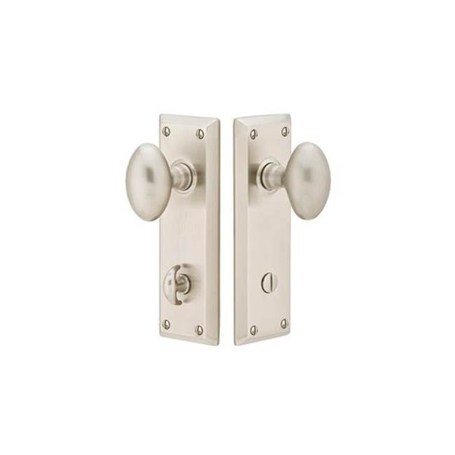 Emtek - Quincy Thumbturn, Triton Lever, US3NL - Unlacquered Brass
