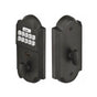 Emtek - Emtek Keypad Deadbolt, Flat Black - Flat Black Bronze Patina