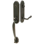 Emtek - Dummy, Richmond Tub Ent, Santa Fe Lever, LH, US3NL - Unlacquered Brass