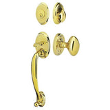 Emtek - Dummy, Saratoga Tub Ent, Astoria Clear Knob, US3NL - Unlacquered Brass