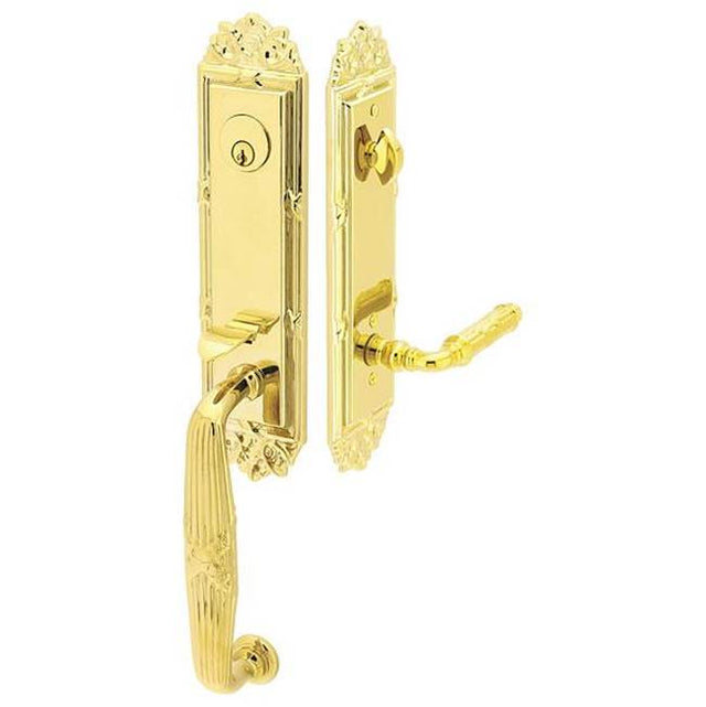 Emtek - Dummy, Ribbon and Reed Tub Ent, Egg Knob, US3NL - Unlacquered Brass