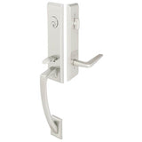 Emtek - Dbl Cyl, Apollo Tub Ent, Breslin Lever, LH, US4 - Satin Brass