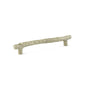 Emtek - Sandcast Bronze Twig Pull, 4'' C-C, TWB - Tumbled White Bronze