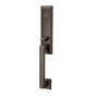 Emtek - Dbl Cyl, Wilshire Tub Ent, Geneva Lever, RH, US3NL - Unlacquered Brass