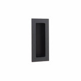 Emtek - Modern Rectangular, 4'' Knurled Flush Pulls with plain pocket, US10B - Oil Rubbed Bronze