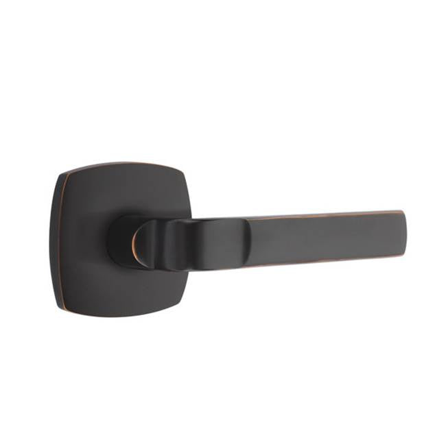 Emtek - Privacy, Urban Modern, Aston Lever, LH, US10B - Oil Rubbed Bronze