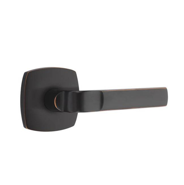 Emtek - Privacy, Urban Modern, Aston Lever, LH, US10B - Oil Rubbed Bronze