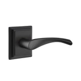 Emtek - Privacy, Wilshire Rosette, Triton Lever, LH, US19 - Flat Black