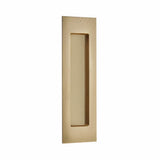 Emtek - Modern Rectangular, 7'' Knurled Flush Pulls with plain pocket, US7 - French Antique