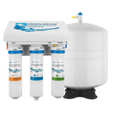Environmental Water Systems - Essential 3 Stage Reverse Osmosis With Ultraviolet (UV) Disinfection For Common Municpal Water - Brushed Nickel