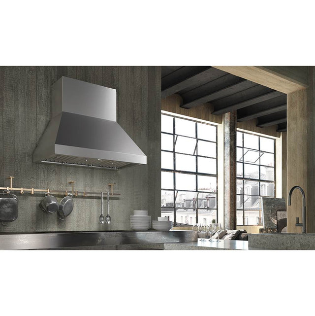 Faber - Pro Canopy Wall Hood with 1200 cfm Pro Class Blower, 48'' W - Stainless Steel