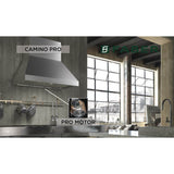 Pro Canopy Wall Hood with 1200 cfm Pro Class Blower, 48'' W